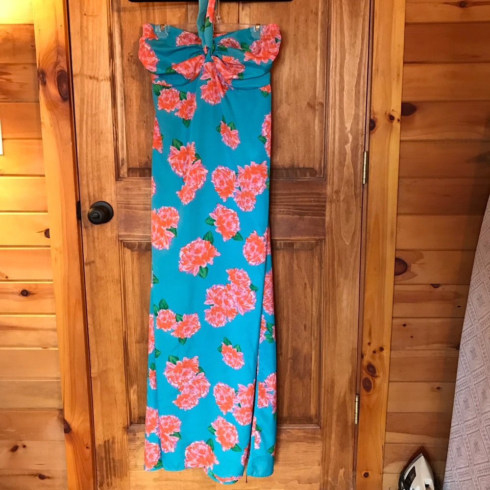 Fully lined island style maxi